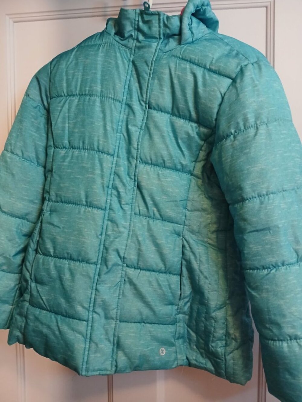 Xersion Girls M 10/12 Blue Coat With Hood